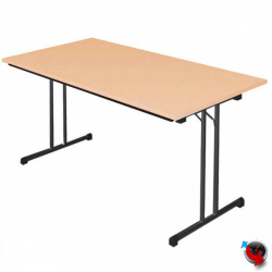 Klapptisch Buche 1600 x 800 mm - Gestell schwarz - Lieferzeit ca. 3-4 Wochen !  